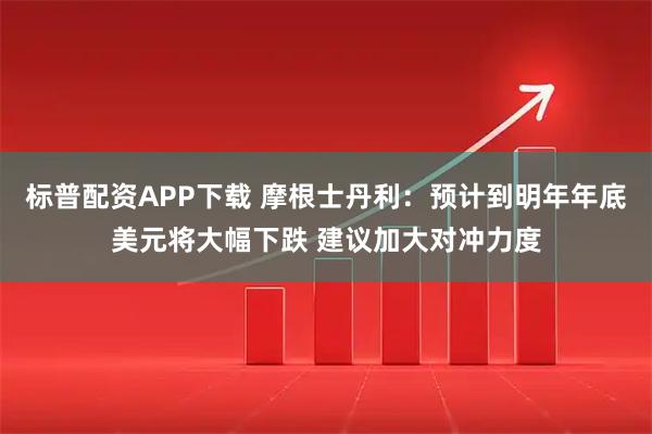 标普配资APP下载 摩根士丹利：预计到明年年底美元将大幅下跌 建议加大对冲力度
