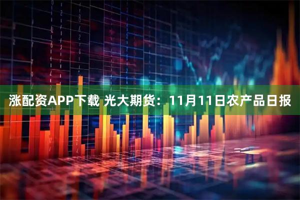 涨配资APP下载 光大期货：11月11日农产品日报
