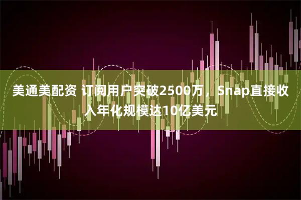 美通美配资 订阅用户突破2500万，Snap直接收入年化规模达10亿美元
